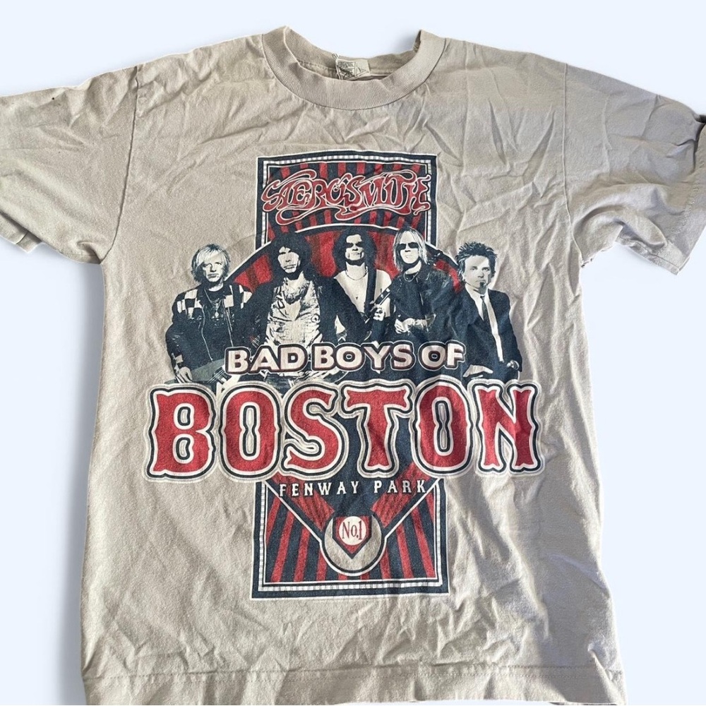 Aerosmith Graphic Tan T-Shirt